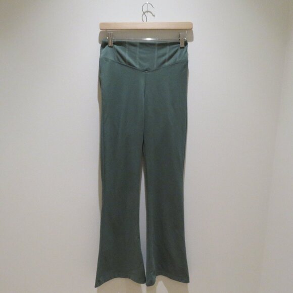 VICTORIA'S SECRET PINK Ultimate Flare Leggings Fresh Forest Green Y2K Lounge - Picture 3 of 14